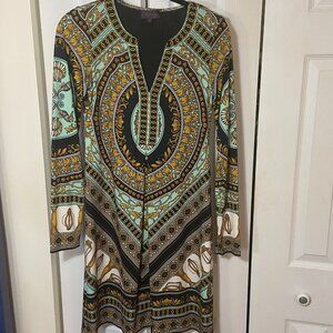 Gorgeous Regal Print - Hale Bob L/S Dress